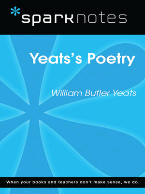 cover image of Yeats's Poetry (SparkNotes Literature Guide)